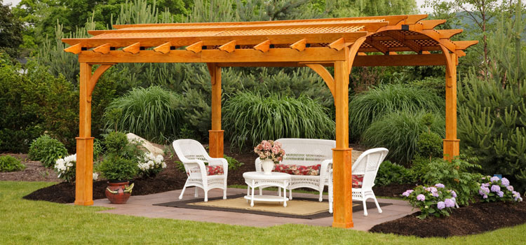 Cedar Wood Pergola Installation in Irwindale, CA