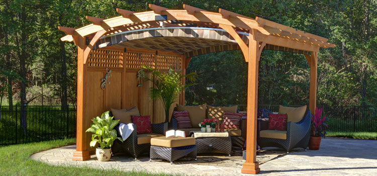 Modern Wood Pergola Installation in Irwindale, CA