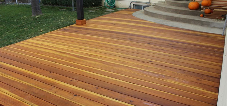 Smooth Redwood Decking in Irwindale, CA